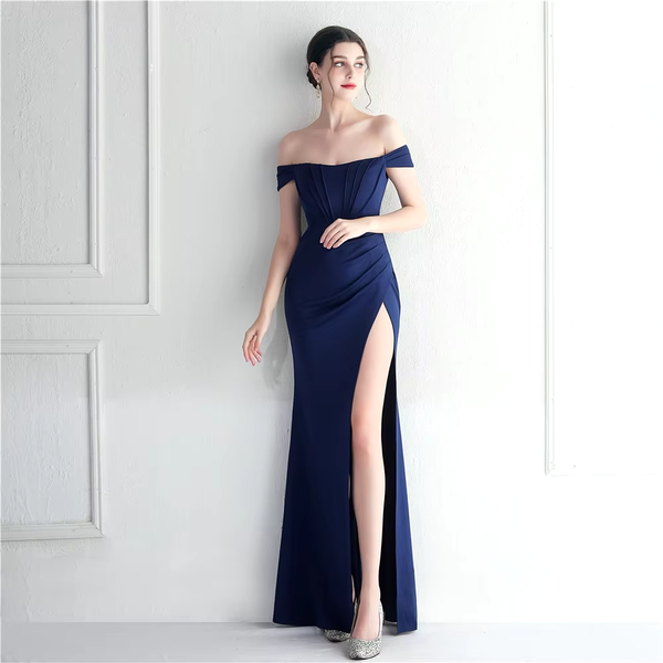 Vestido de Fiesta Talla XS — Azul — Entrega Inmediata