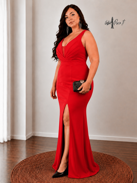 Vestido Largo de Fiesta Talla XXL — Rojo — Entrega Inmediata