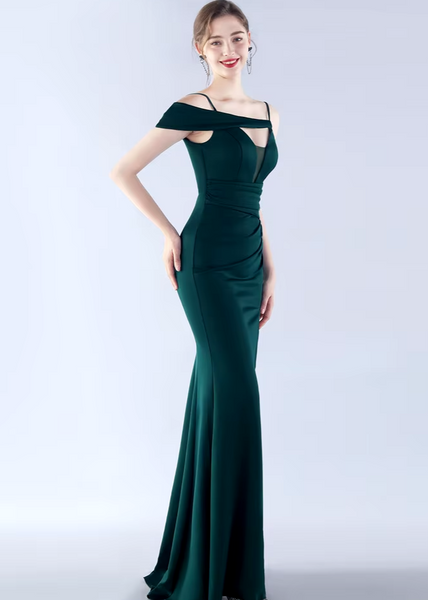 Vestido de Fiesta Talla M — Verde — Entrega Inmediata