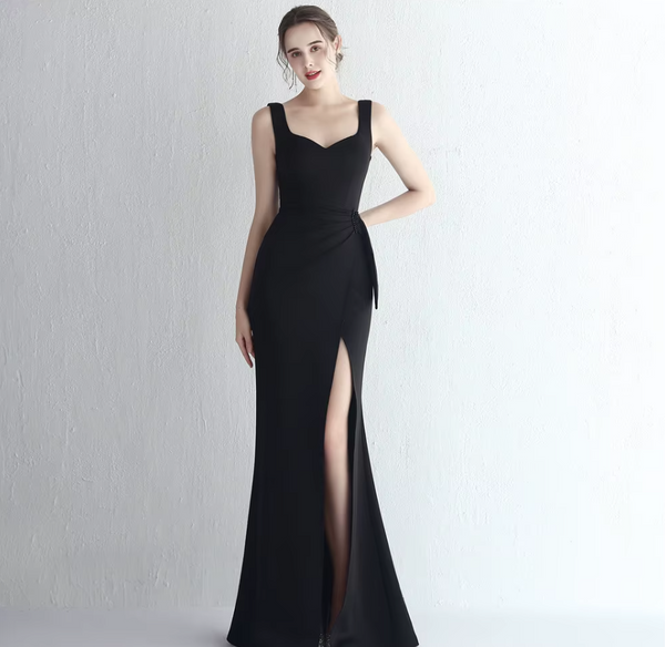 Vestido Largo de Fiesta Talla XL — Negro — Entrega Inmediata