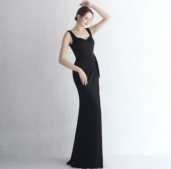 Vestido Largo de Fiesta Talla XL — Negro — Entrega Inmediata