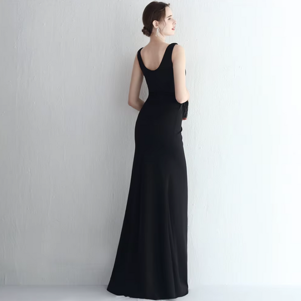 Vestido Largo de Fiesta Talla XL — Negro — Entrega Inmediata