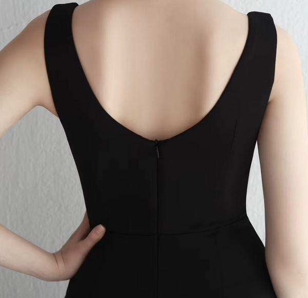 Vestido Largo de Fiesta Talla XL — Negro — Entrega Inmediata