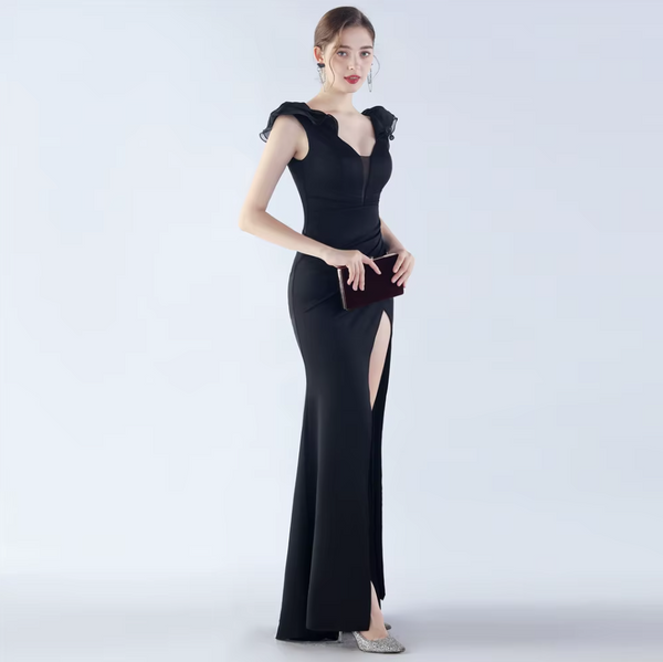 Vestido de Fiesta Talla L — Negro — Entrega Inmediata
