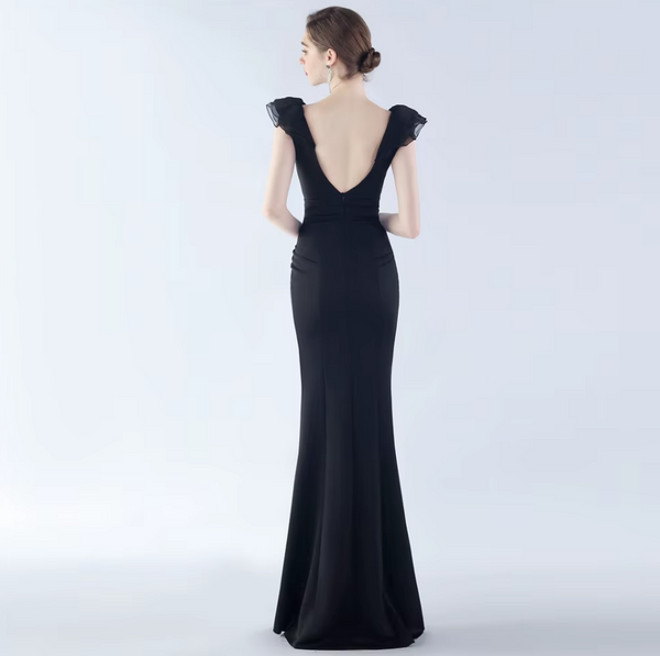 Vestido de Fiesta Talla L — Negro — Entrega Inmediata