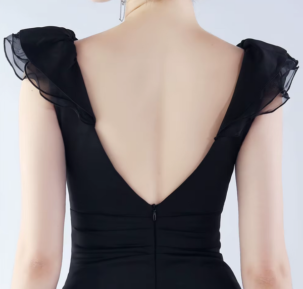 Vestido de Fiesta Talla L — Negro — Entrega Inmediata