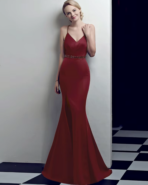 Vestido de Fiesta Talla XS — Burdeo — Entrega Inmediata