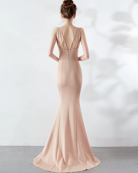 Vestido de Fiesta Talla XS — Beige — Entrega Inmediata