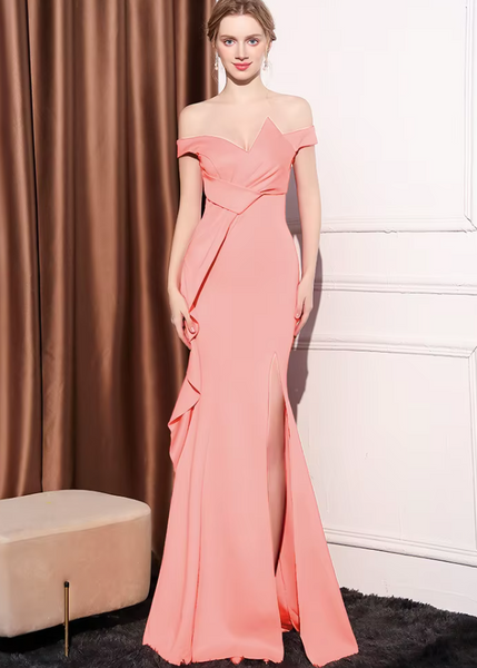 Vestido Largo de Fiesta Talla XS — Rosa — Entrega Inmediata