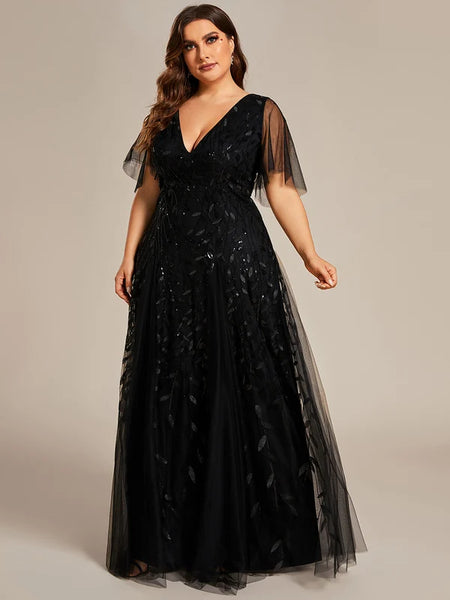 Vestido de Fiesta Talla XXL 16 — Negro — Entrega Inmediata