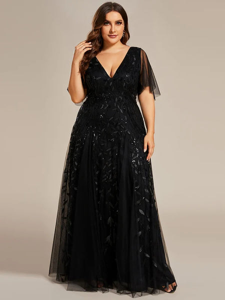 Vestido de Fiesta Talla XXL 16 — Negro — Entrega Inmediata