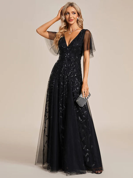 Vestido de Fiesta Talla XXL 16 — Negro — Entrega Inmediata