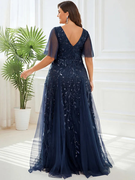 Vestido de Fiesta Talla M — Azul Marino — Entrega Inmediata