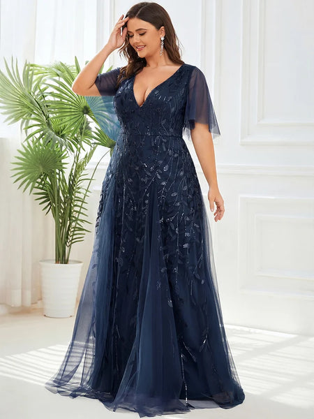 Vestido de Fiesta Talla M — Azul Marino — Entrega Inmediata