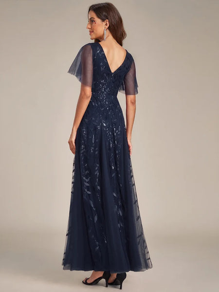 Vestido de Fiesta Talla M — Azul Marino — Entrega Inmediata