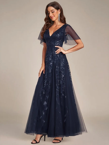 Vestido de Fiesta Talla M — Azul Marino — Entrega Inmediata