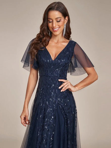 Vestido de Fiesta Talla M — Azul Marino — Entrega Inmediata