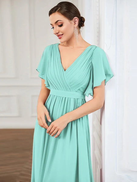 Vestido de Fiesta Talla XXXXXL 28 —  Azul Pastel — Entrega Inmediata