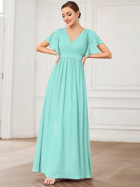 Vestido de Fiesta Talla XXXXXL 28 —  Azul Pastel — Entrega Inmediata