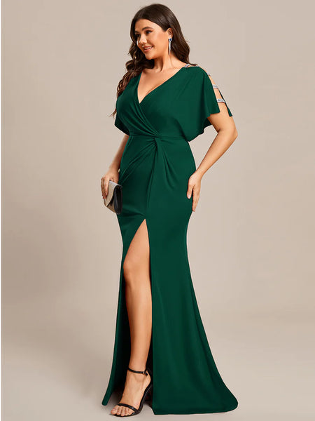 Vestido de Fiesta Talla S — Verde — Entrega Inmediata