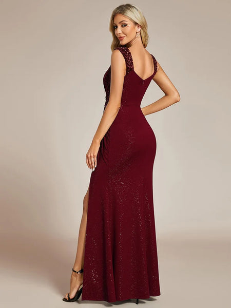 Vestido de Fiesta Talla XXL 16 —  Burdeo — Entrega Inmediata