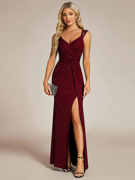 Vestido de Fiesta Talla XXL 16 —  Burdeo — Entrega Inmediata