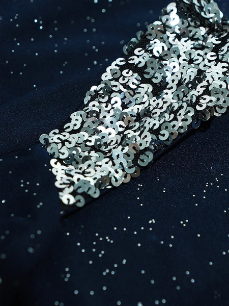 Vestido de Fiesta Talla M — Azul Marino — Entrega Inmediata