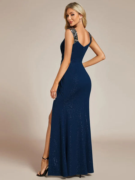 Vestido de Fiesta Talla M — Azul Marino — Entrega Inmediata