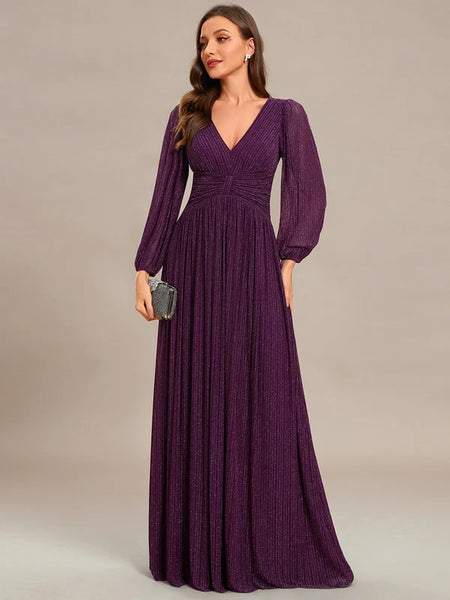 Vestido de Fiesta Talla XXL 16 — Glicina Morada — Entrega Inmediata