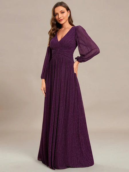 Vestido de Fiesta Talla XXL 16 — Glicina Morada — Entrega Inmediata