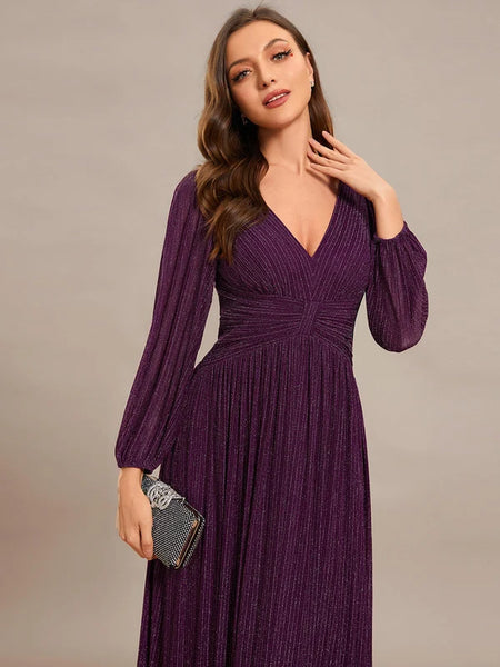 Vestido de Fiesta Talla XXL 16 — Glicina Morada — Entrega Inmediata