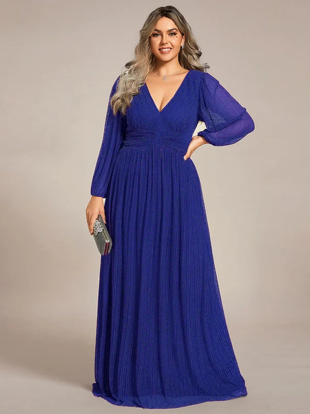 Vestido de Fiesta Talla XXL 16 — Azul Zafiro — Entrega Inmediata