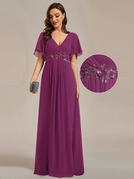 Vestido de Fiesta Talla XXXXL 24 — Fucsia — Entrega Inmediata