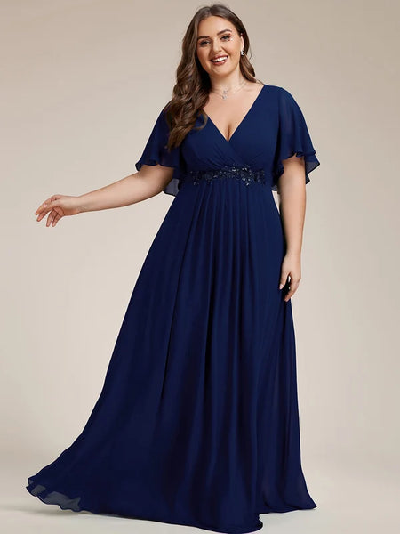 Vestido de Fiesta Talla L — Azul Marino — Entrega Inmediata