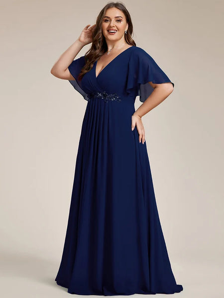Vestido de Fiesta Talla L — Azul Marino — Entrega Inmediata