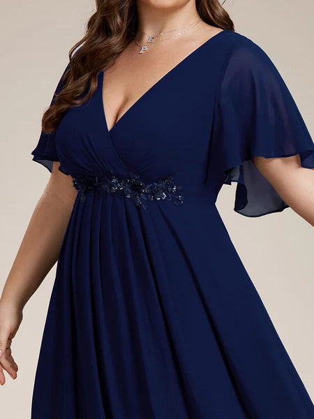 Vestido de Fiesta Talla L — Azul Marino — Entrega Inmediata