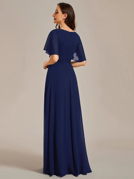 Vestido de Fiesta Talla L — Azul Marino — Entrega Inmediata