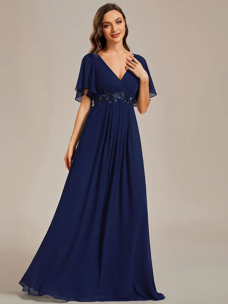 Vestido de Fiesta Talla L — Azul Marino — Entrega Inmediata