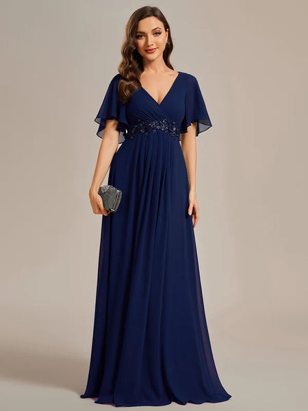 Vestido de Fiesta Talla L — Azul Marino — Entrega Inmediata
