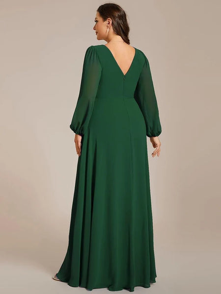 Vestido de Fiesta Talla XXXL 22 — Verde Oscuro — Entrega Inmediata