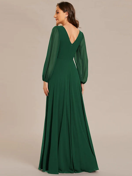 Vestido de Fiesta Talla XXXL 22 — Verde Oscuro — Entrega Inmediata