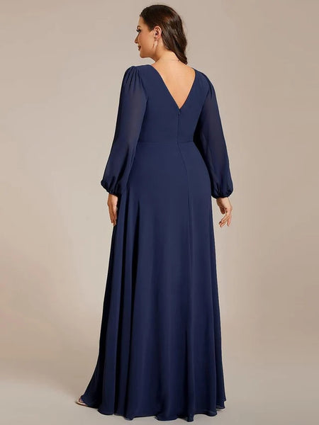 Vestido de Fiesta Talla XXL 18 — Azul Marino — Entrega Inmediata