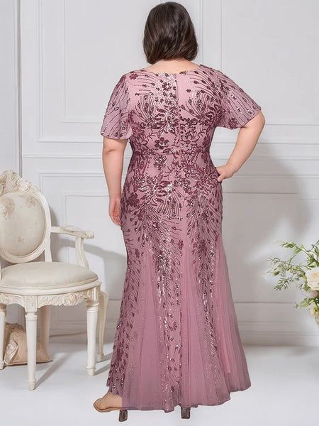 Vestido de Fiesta Talla XL —  Orquídea púrpura — Entrega Inmediata