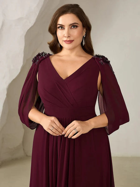 Vestido de Fiesta Talla M — Borgoña — Entrega Inmediata