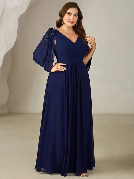 Vestido de Fiesta Talla XXL 16 — Azul Marino — Entrega Inmediata
