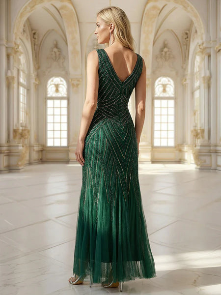 Vestido de Fiesta Talla L —  Verde — Entrega Inmediata