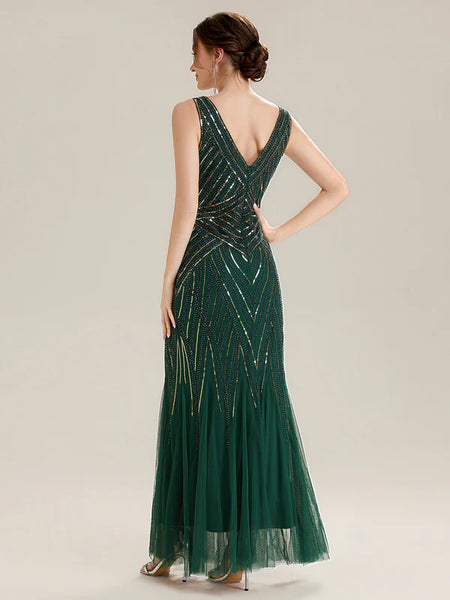 Vestido de Fiesta Talla L —  Verde — Entrega Inmediata