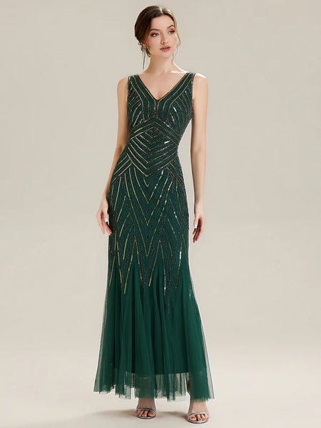 Vestido de Fiesta Talla L —  Verde — Entrega Inmediata