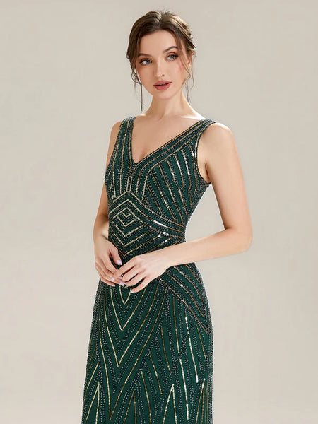 Vestido de Fiesta Talla L —  Verde — Entrega Inmediata