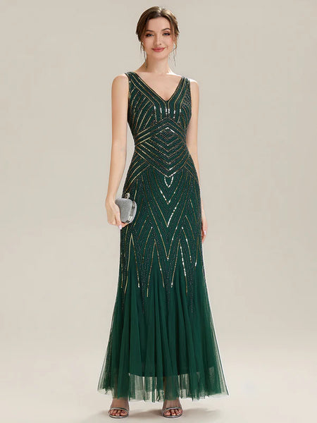 Vestido de Fiesta Talla L —  Verde — Entrega Inmediata